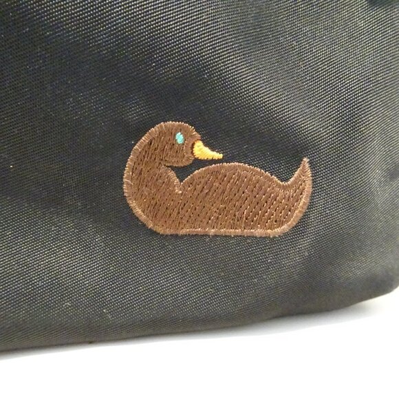 Dooney & Bourke Black Triple Zip Crossbody Purse Solid Logo Leather Strap - Picture 3 of 6